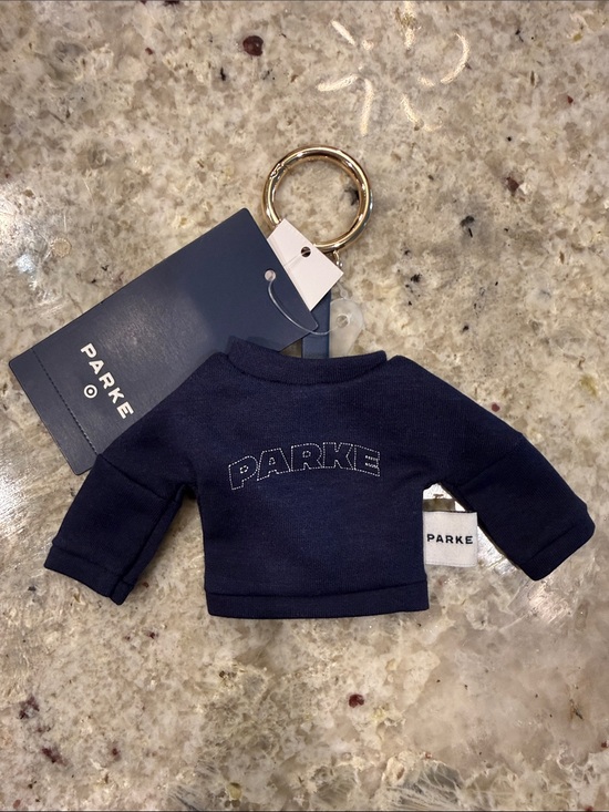 Parke Other - Parke x Target 🎯 Navy Mini Sweatshirt Keychain with Gold Ring